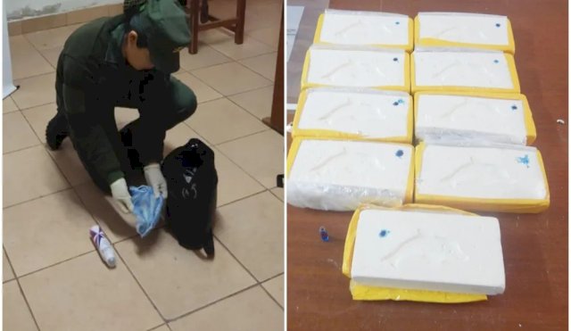 Extranjera intentó ingresar al país con más de 9 kilos de cocaína